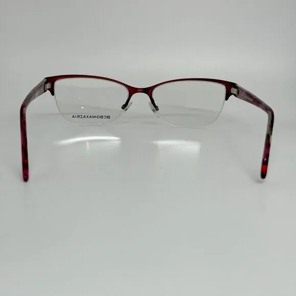BCBGMaxazria Kana Wine Eyeglasses Frames Womens Pink‎ red 53 17 135 H13576